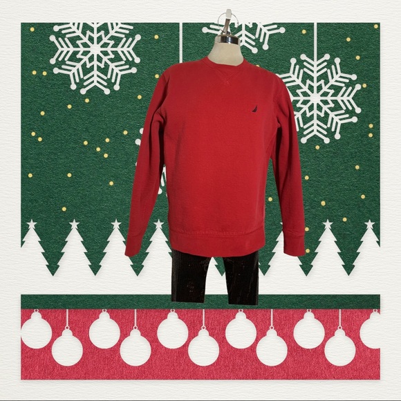 Náutica Red Suéter Size M - Picture 2 of 12